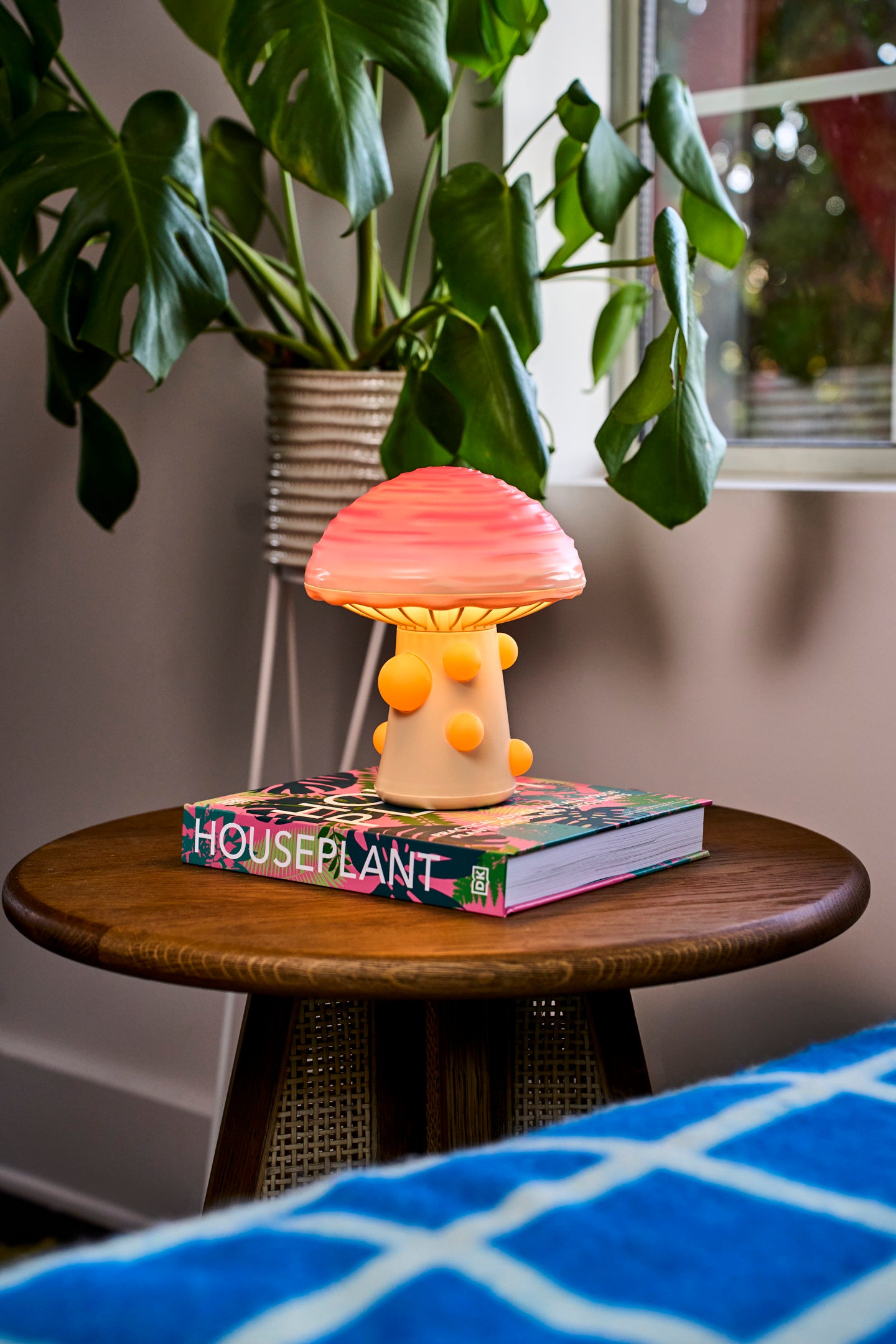Form + Fungus Series | Wrinkled Peach Table Lamp