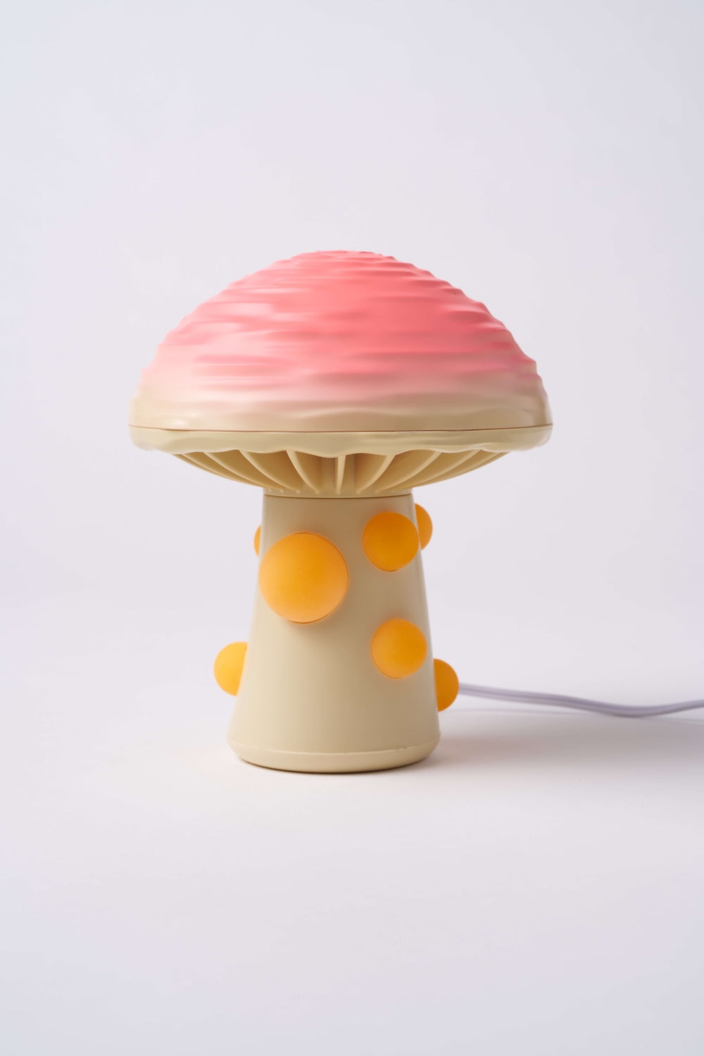 Form + Fungus Series | Wrinkled Peach Table Lamp