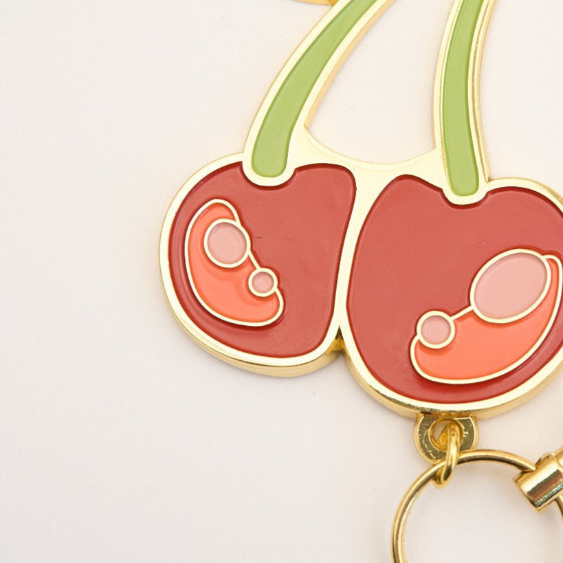 Cherry Defense Keychain