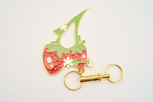 Strawberry Defense Keychain