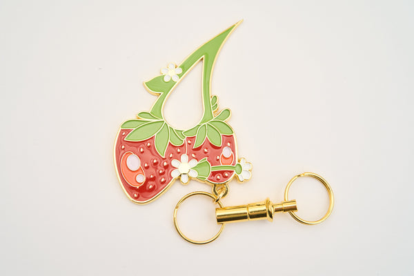 Strawberry Defense Keychain