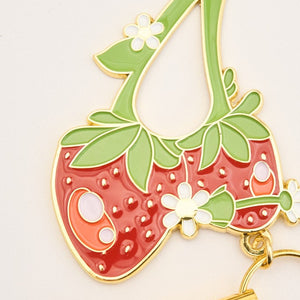 Strawberry Defense Keychain