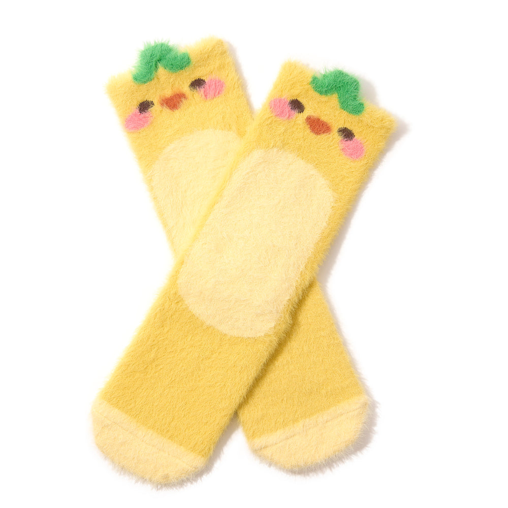 Cheese Fuzzy Socks