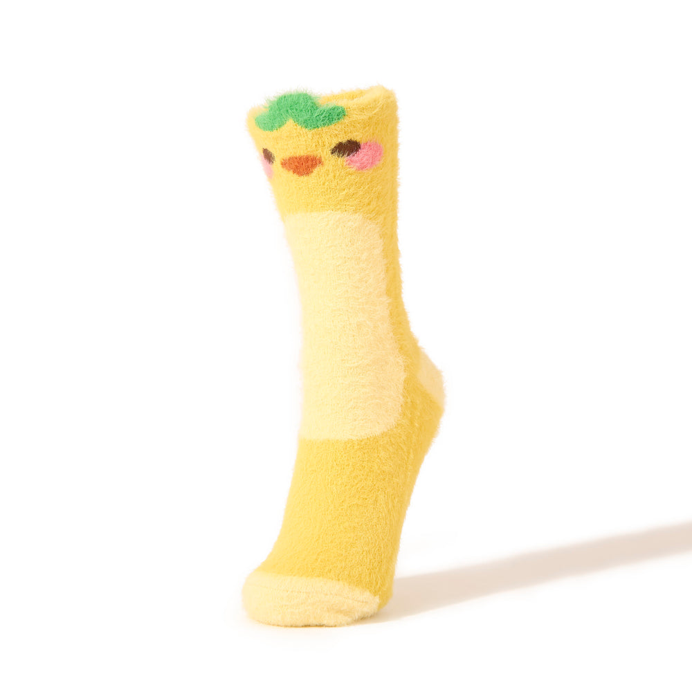 Cheese Fuzzy Socks