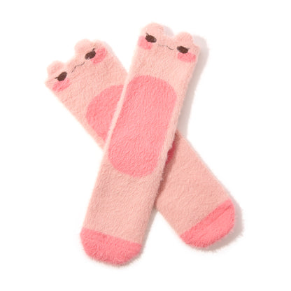Mina the Frog Fuzzy Sock