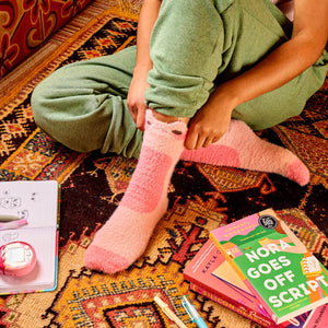 Mina the Frog Fuzzy Socks