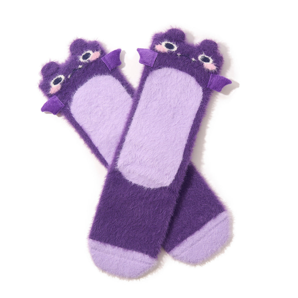 Taro Fuzzy Socks