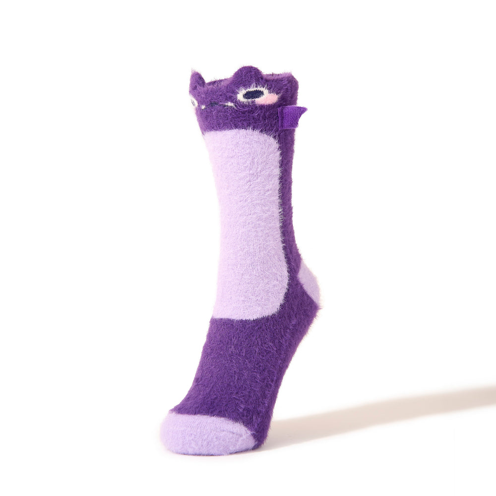 Taro Fuzzy Socks
