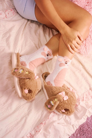 Puffy Cloud Slippers - Maple