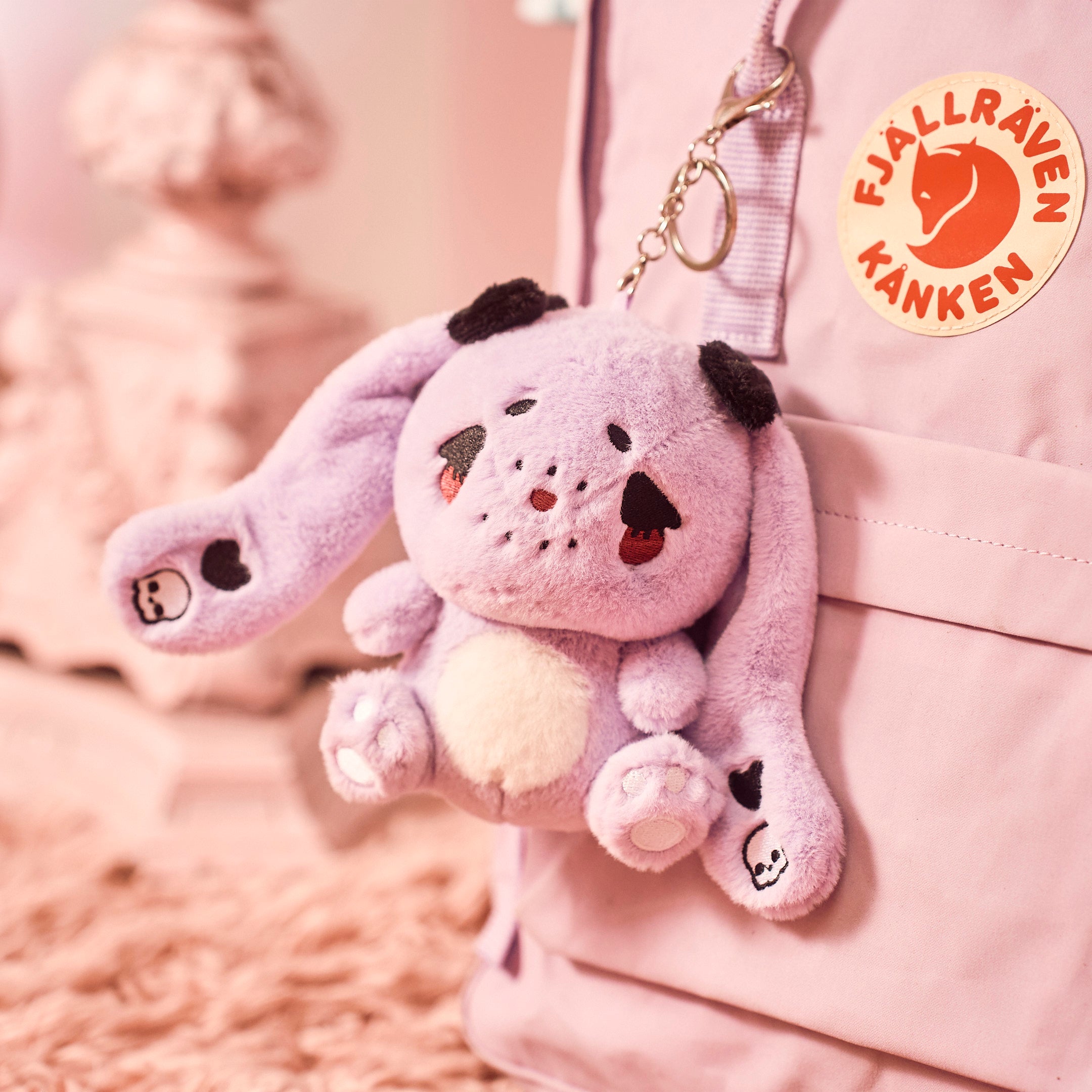 Vivienne The Goth Bunny Keychain | Tiny Protectors
