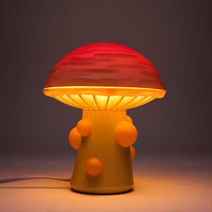 Wrinkled Peach Mushroom Lamp