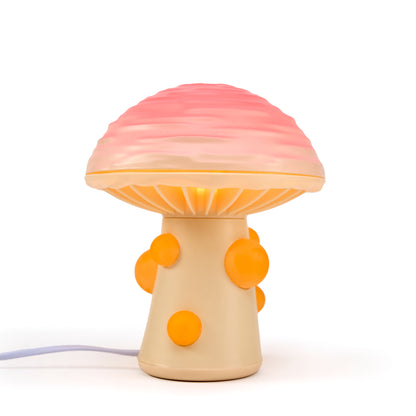 Wrinkled Peach Mushroom Lamp